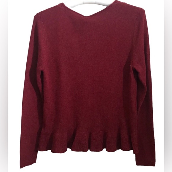 NWT White Stuff Burnt Red V-Neck Long Sleeve Button Up Cardigan. Sz 14. - Picture 4 of 9